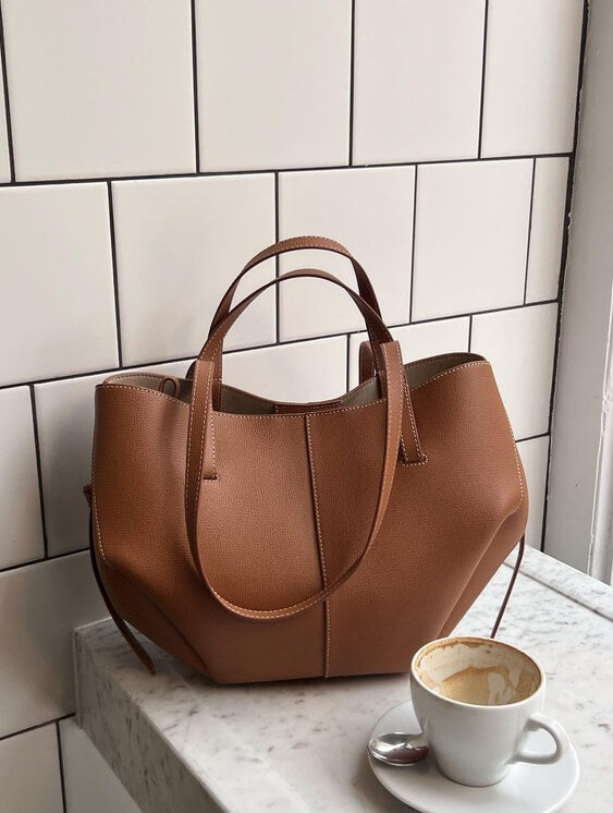 Norvo Vintage Tote Bag – Leren Dames Schoudertas
