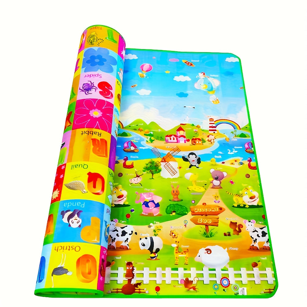 Speelmat Foam – Dubbelzijdig Waterdicht, Antislip Schuimvloer met Educatieve Activiteiten voor Baby's