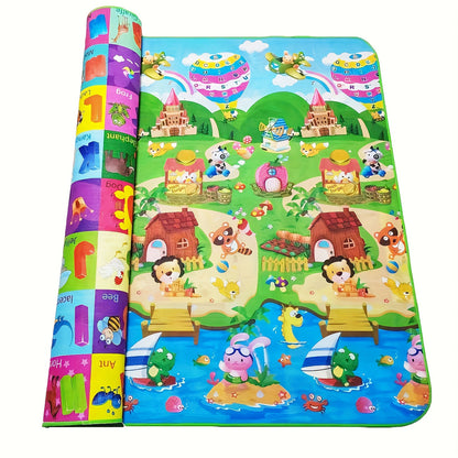 Speelmat Foam – Dubbelzijdig Waterdicht, Antislip Schuimvloer met Educatieve Activiteiten voor Baby's