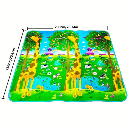 Speelmat Foam – Dubbelzijdig Waterdicht, Antislip Schuimvloer met Educatieve Activiteiten voor Baby's