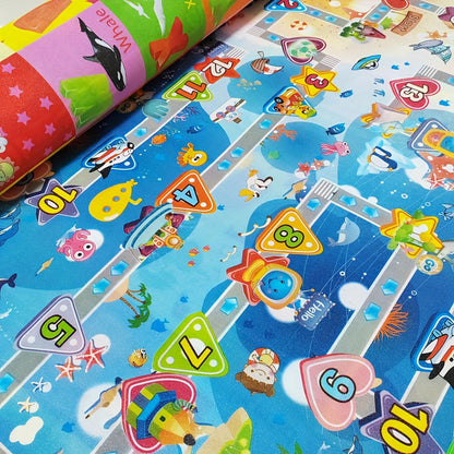 Speelmat Foam – Dubbelzijdig Waterdicht, Antislip Schuimvloer met Educatieve Activiteiten voor Baby's