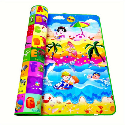Speelmat Foam – Dubbelzijdig Waterdicht, Antislip Schuimvloer met Educatieve Activiteiten voor Baby's