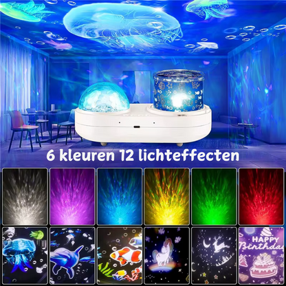 Sterrenhemel Nachtlamp – Multifunctionele LED Projector met Timer en Oceaanlicht – Ideaal voor Slaapkamer en Kinderkamer