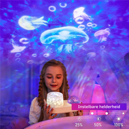 Sterrenhemel Nachtlamp – Multifunctionele LED Projector met Timer en Oceaanlicht – Ideaal voor Slaapkamer en Kinderkamer