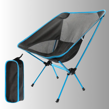 BuitenZit Comfort opvouwbare campingstoel – ergonomisch, ademend en draagbaar met draagtas