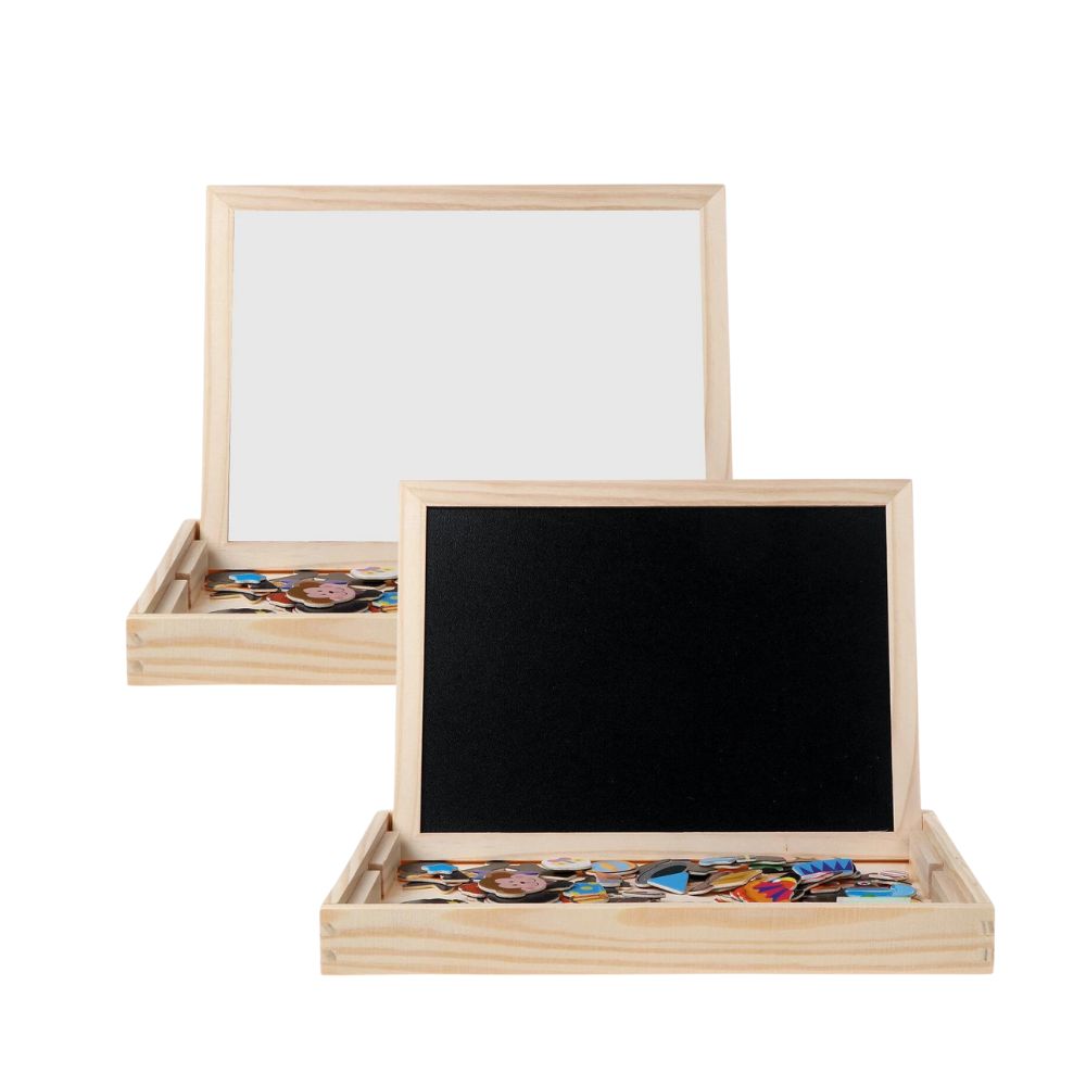 Magnetische Puzzel voor Peuters – Educatief Speelbord van Milieuvriendelijk Hout met Creatieve Magnetische Onderdelen