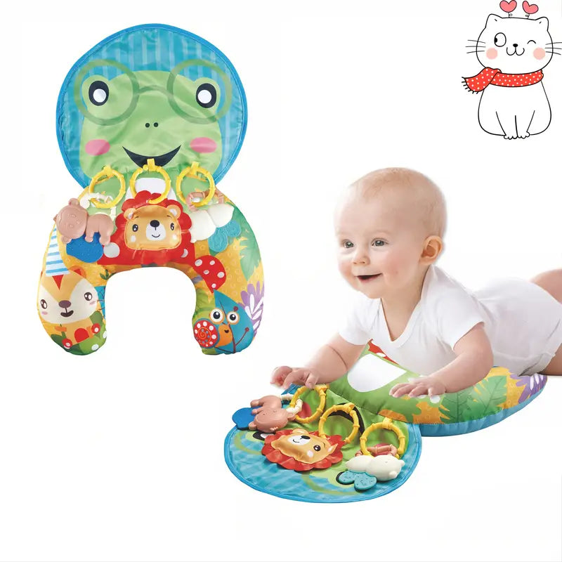Trainingskussen en Kruipmat – Multifunctioneel Ontwikkelingsspeelgoed met Zintuiglijke Stimulatie – Veilig voor Baby's