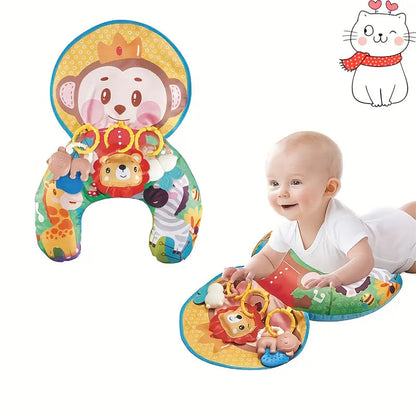 Trainingskussen en Kruipmat – Multifunctioneel Ontwikkelingsspeelgoed met Zintuiglijke Stimulatie – Veilig voor Baby's