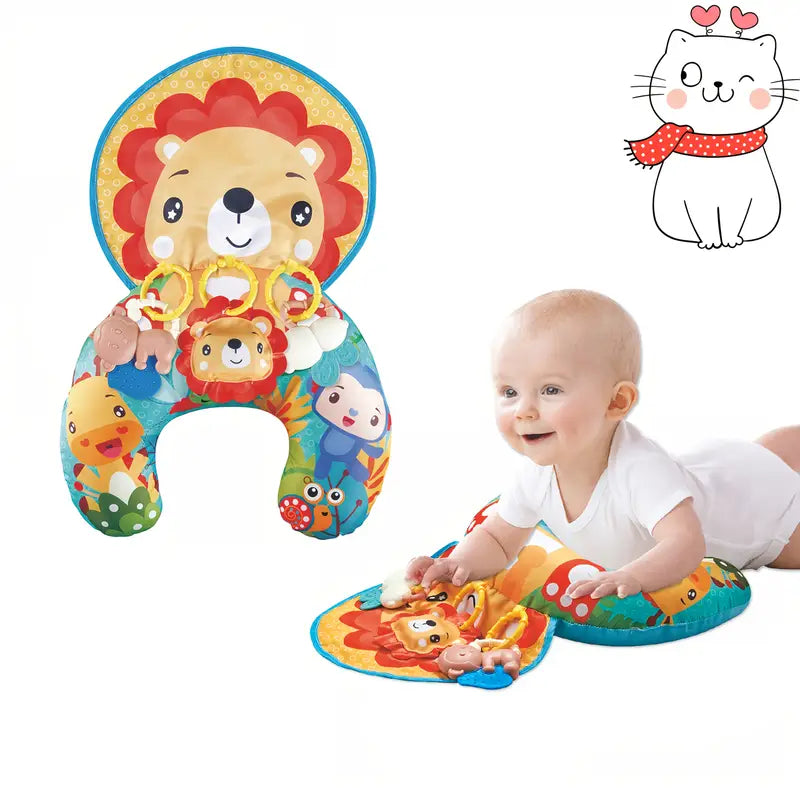 Trainingskussen en Kruipmat – Multifunctioneel Ontwikkelingsspeelgoed met Zintuiglijke Stimulatie – Veilig voor Baby's