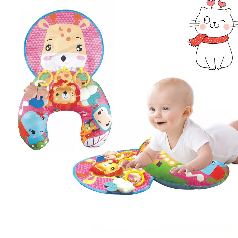 Trainingskussen en Kruipmat – Multifunctioneel Ontwikkelingsspeelgoed met Zintuiglijke Stimulatie – Veilig voor Baby's