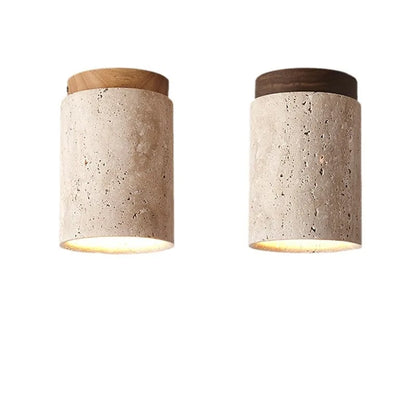 Travertine Glow - Elegante Plafondlamp voor Trappenhuis