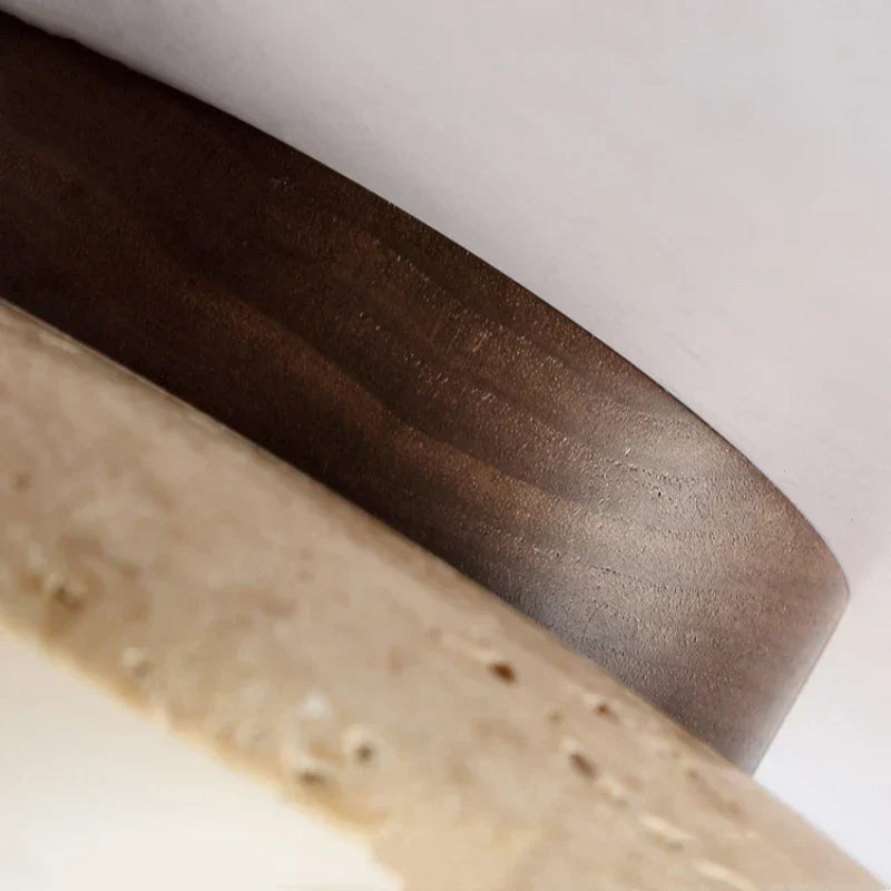 Travertine Glow - Elegante Plafondlamp voor Trappenhuis
