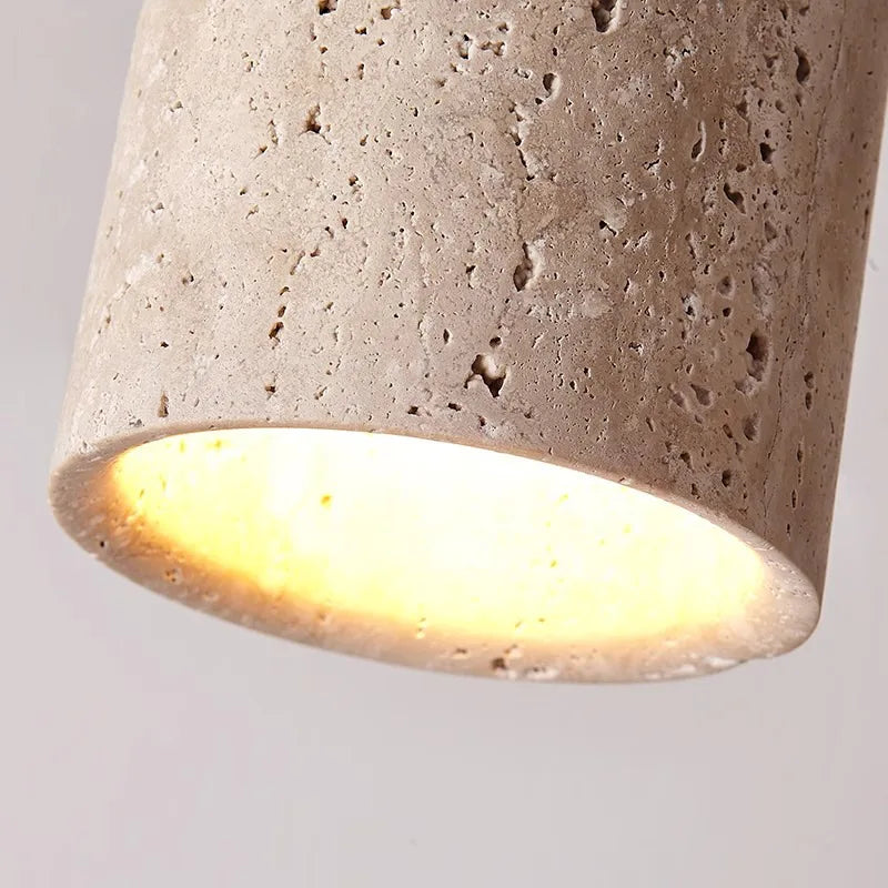 Travertine Glow - Elegante Plafondlamp voor Trappenhuis