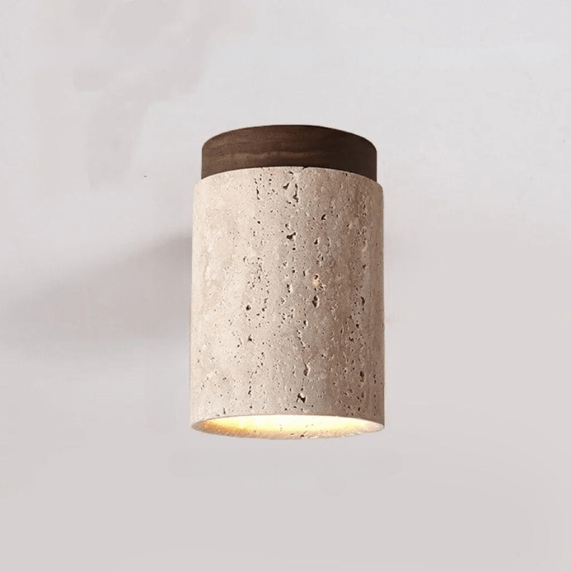 Travertine Glow - Elegante Plafondlamp voor Trappenhuis