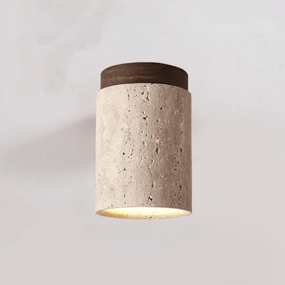 Travertine Glow - Elegante Plafondlamp voor Trappenhuis