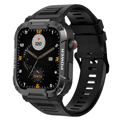 IronPulse X1 Robuuste Smartwatch – Schokbestendig, Waterdicht & Gezondheidsmonitor
