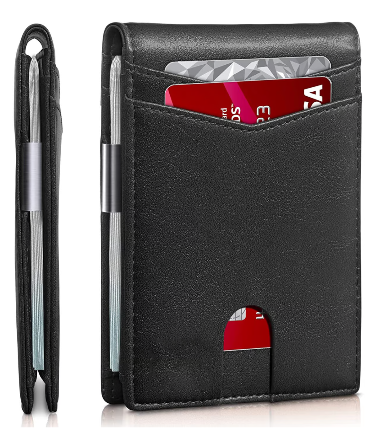 SafeSlim RFID Lederen Herenportemonnee – Compact, Dun & Veilig