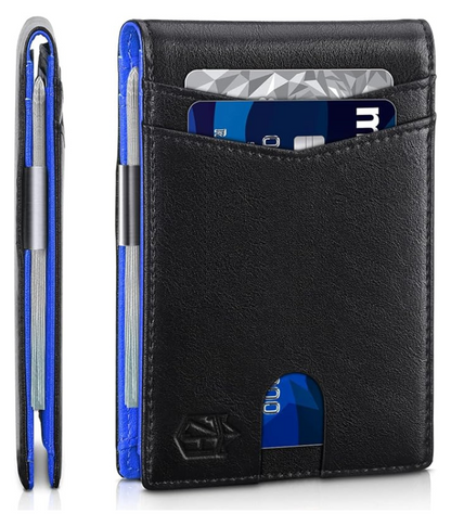 SafeSlim RFID Lederen Herenportemonnee – Compact, Dun & Veilig