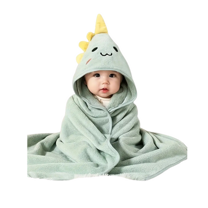 Babyhanddoek – Superzacht katoen, Sneldrogend met dierencapuchon – Geschikt voor pasgeborenen