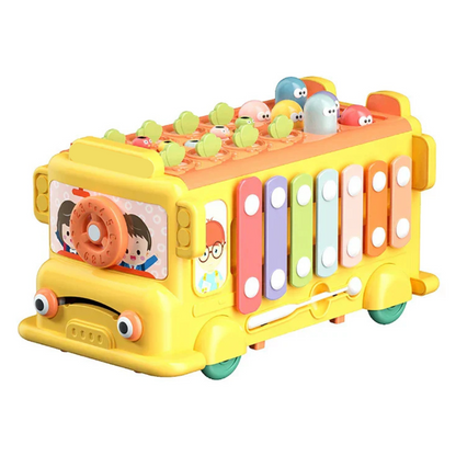 Educatieve Muziekbus – Stimuleert Muzikale Vaardigheden & Motoriek – Veilig ABS Speelgoed Met Muziek voor Kinderen