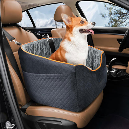 Verhoogd Hondenzitje voor Auto Reis | Comfortabele Auto Stoel voor Honden