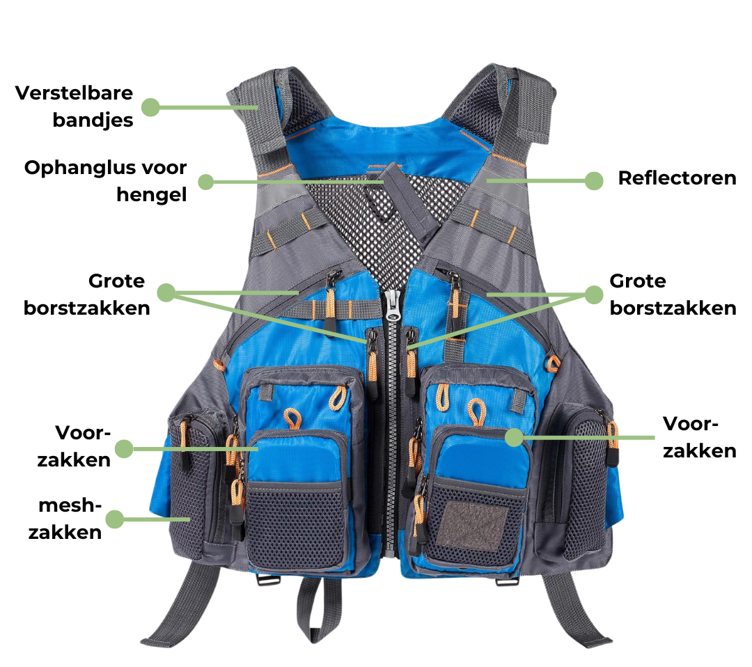 Vissport Vest - Professioneel