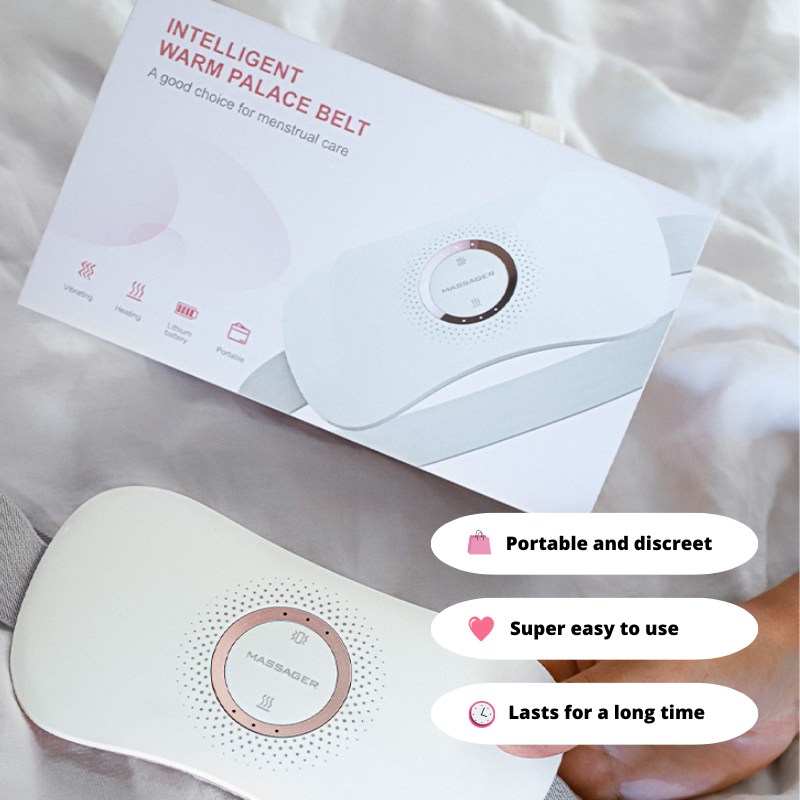 Ervaar onmiddellijke verlichting van menstruatiepijn met de Massager™