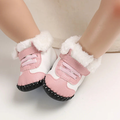 Winter Laarzen voor Baby's – Zacht Katoen, Antislipzool, Aanpasbare Sluiting – Comfortabel en Veilig