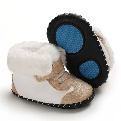 Winter Laarzen voor Baby's – Zacht Katoen, Antislipzool, Aanpasbare Sluiting – Comfortabel en Veilig
