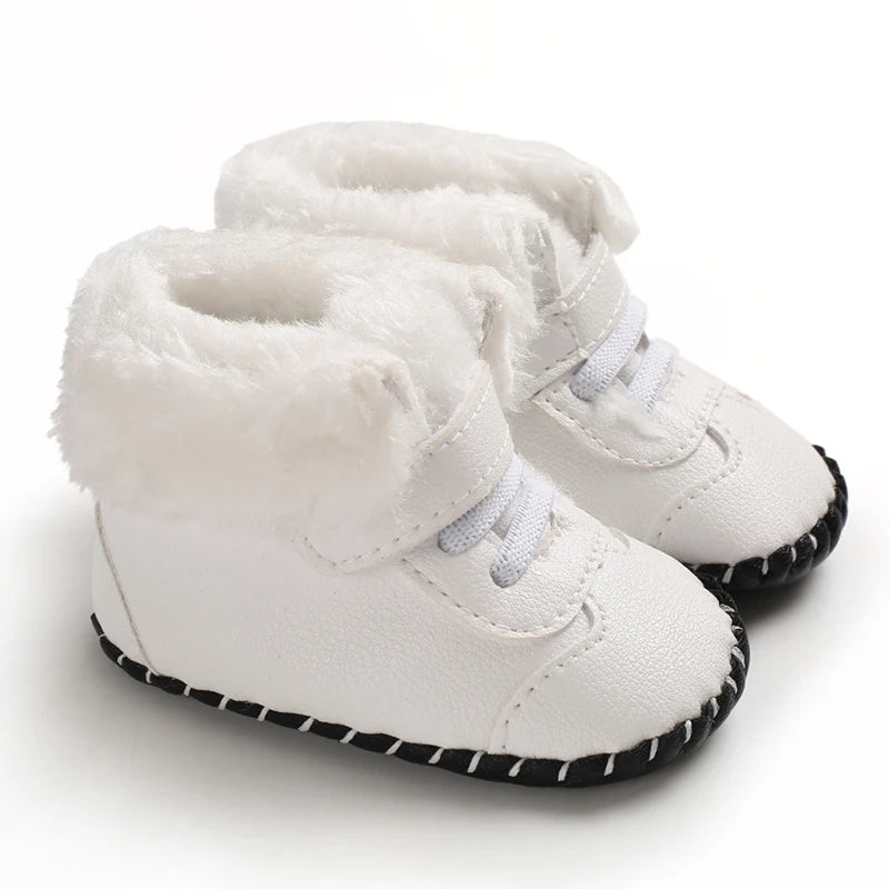 Winter Laarzen voor Baby's – Zacht Katoen, Antislipzool, Aanpasbare Sluiting – Comfortabel en Veilig