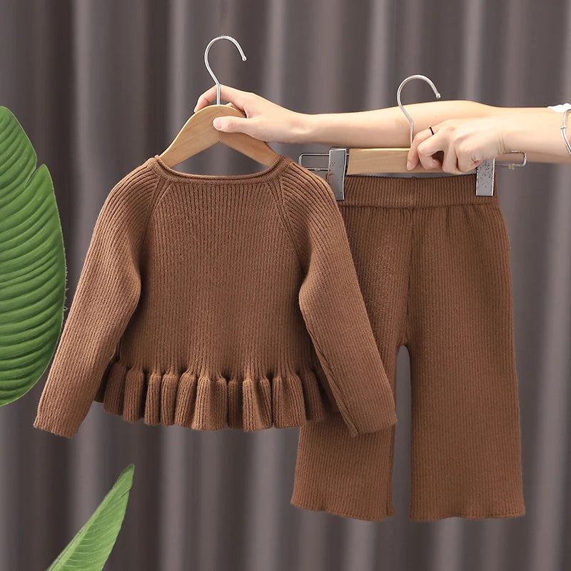 Winterset voor Kinderen – Zachte en Warme Tweedelige Outfit met Beren Design – Duurzaam Materiaal
