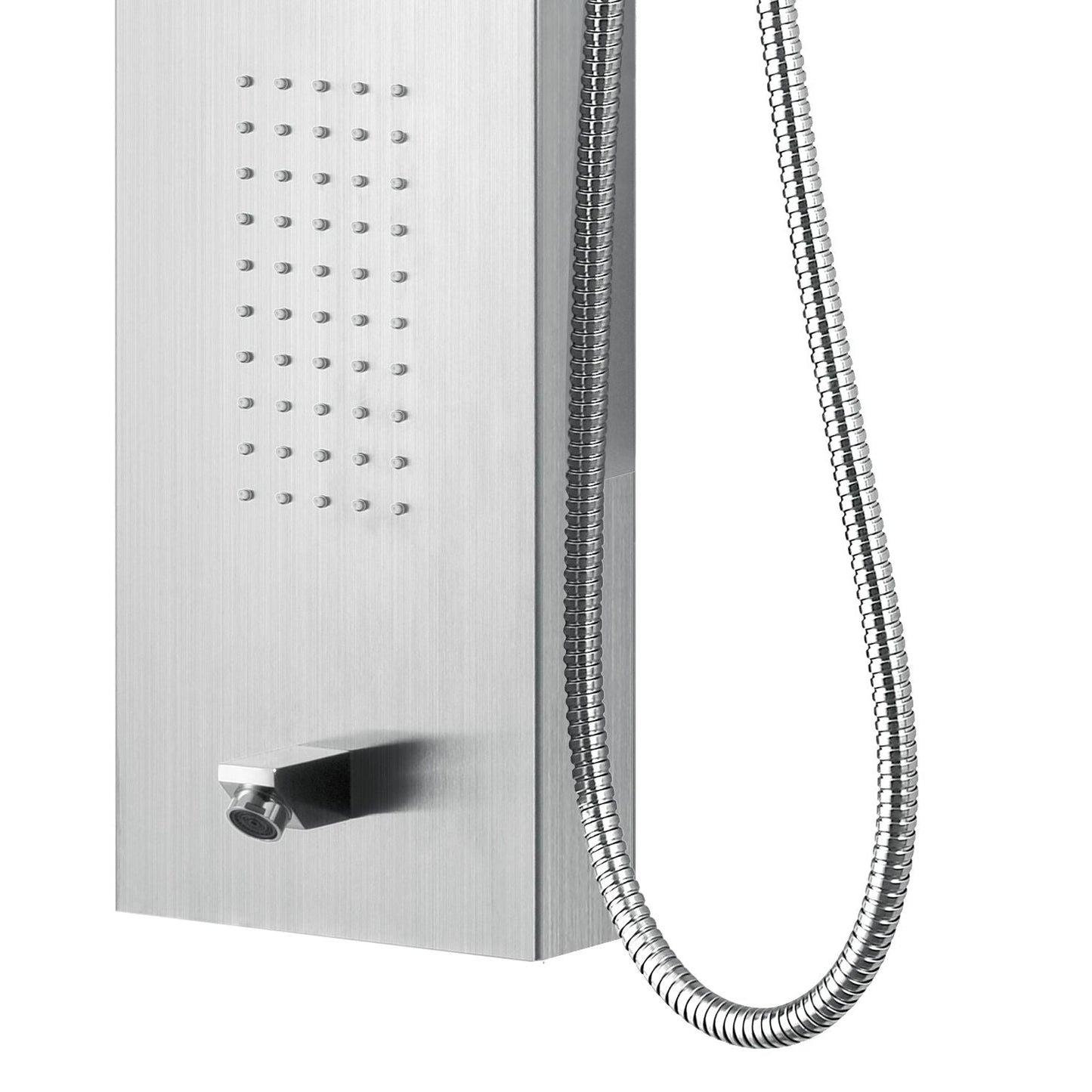 VoordeelPaleis Luxe massage douchepaneel - Arlan 160x20x7 cm Mat Chroom
