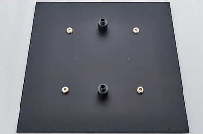SaniSupreme® Blackline Thermostatisch 2 weg inbouwsysteem 50 cm Plafond Regendouche