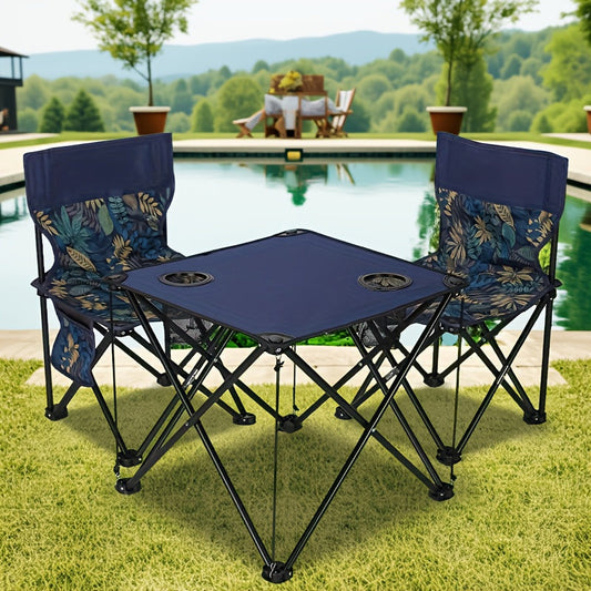 CampiZit opvouwbare tafel- en stoelen set – Waterdicht & ideaal voor buitengebruik