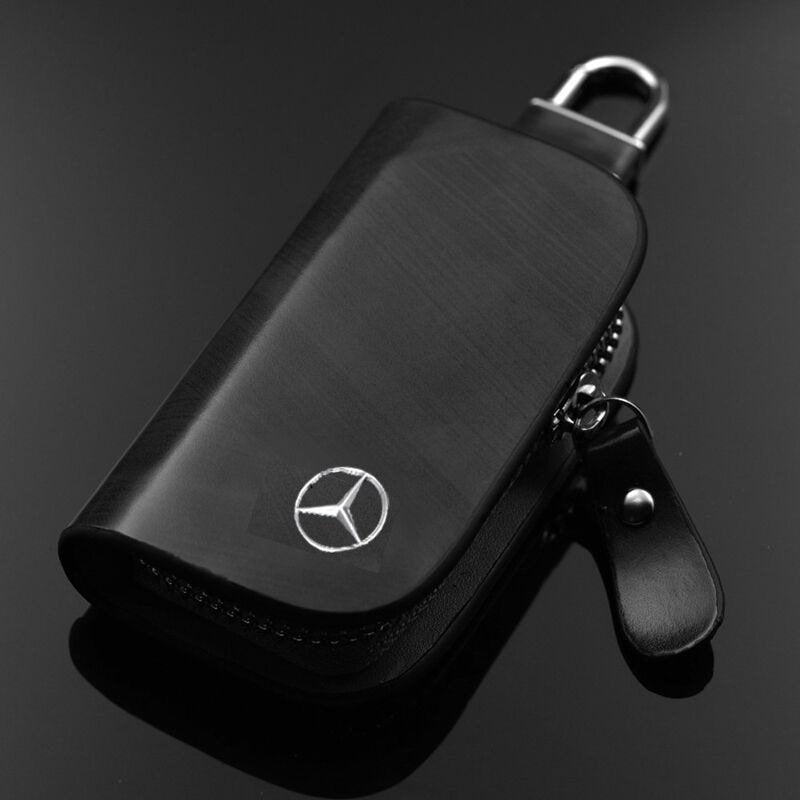 KeyShield Luxe Autosleutelhoes met Signaalblokkering en Echt Leer