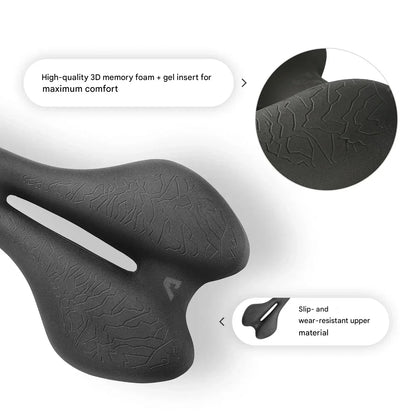 SaddlePeak AirRide – Comfort Fietszadel met 3D Geheugenfoam