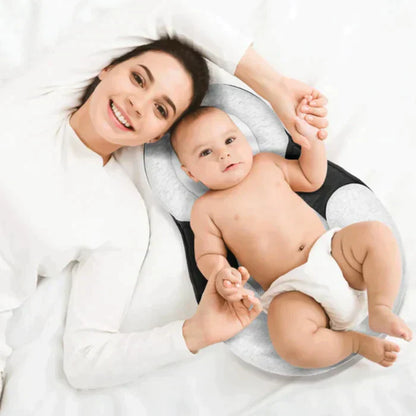 DreamNest Babykussen – Ergonomisch Anti-Vlak Hoofd Kussen voor Pasgeborenen