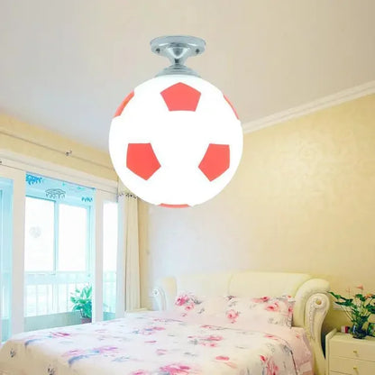 GoalBright – Voetbal Plafondlamp met LED en Dimbare Verlichting | Voor Kinderkamers