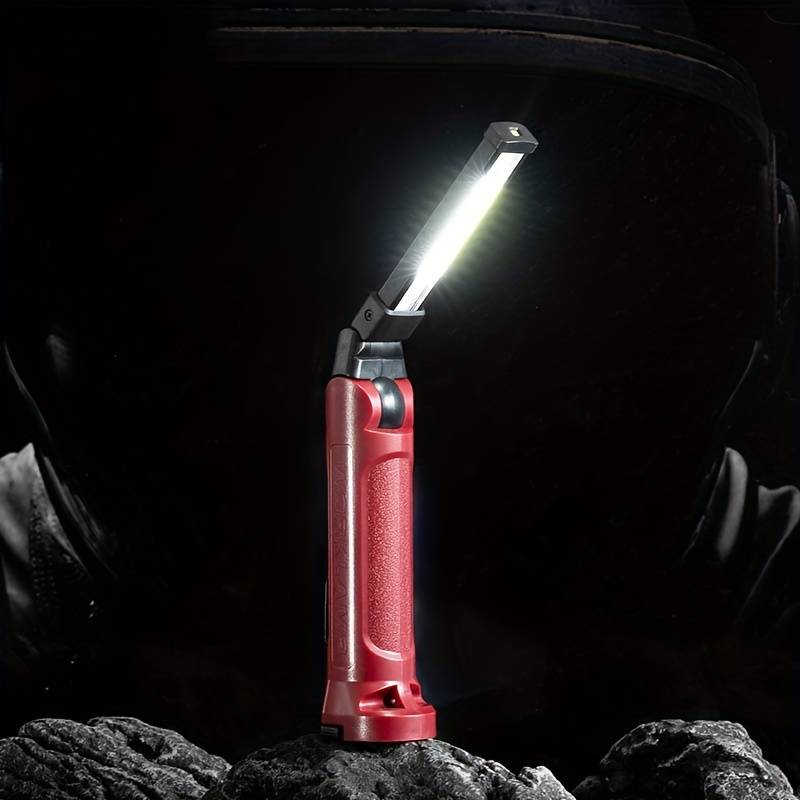 180° COB Werklamp - USB Oplaadbaar - Aluminium & ABS - Krachtig Licht
