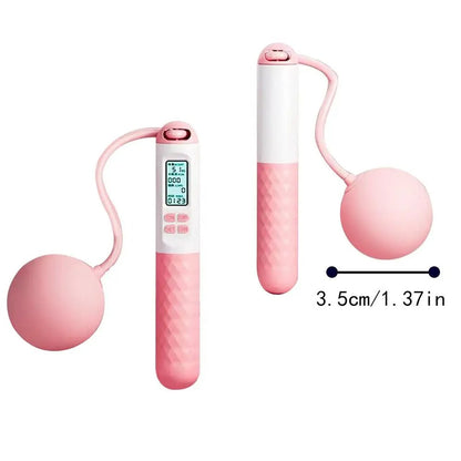 Draadloos Springtouw met Teller – Gewogen Handvatten voor Thuis Cardio Workouts