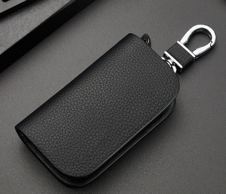 KeyShield Luxe Autosleutelhoes met Signaalblokkering en Echt Leer