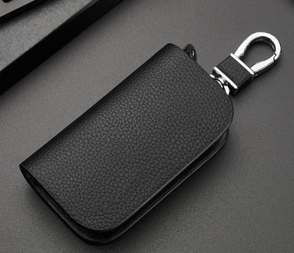 KeyShield Luxe Autosleutelhoes met Signaalblokkering en Echt Leer