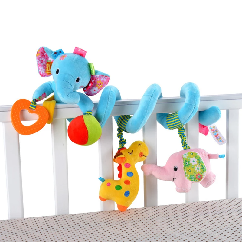 Babyspeelgoed spiraal – Zintuiglijke stimulatie, Veilig BPA-vrij pluche – Ideaal voor baby's & peuters