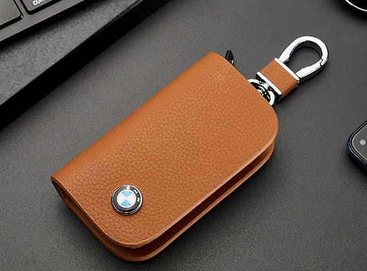 KeyShield Luxe Autosleutelhoes met Signaalblokkering en Echt Leer