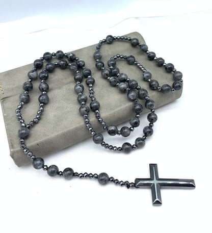 Orion Spirituele Ketting met Tijgeroog & Lapis Lazuli – Heren Rozenkrans
