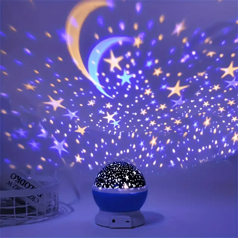 Luna Sterrenprojector Nachtlamp – Met Muziek en Kleurrijke Lichtshow