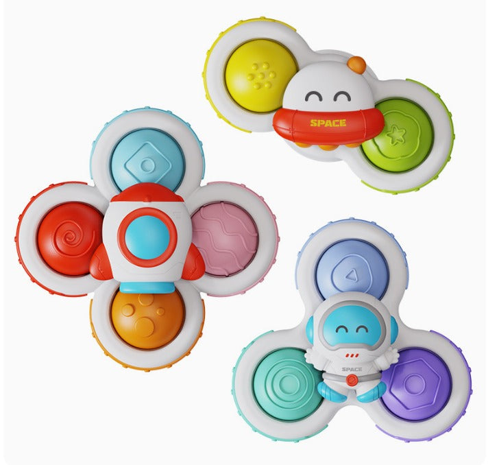 Draaiende Spinners – Educatief Speelgoed voor Baby's, Set van 3 – Veilig ABS