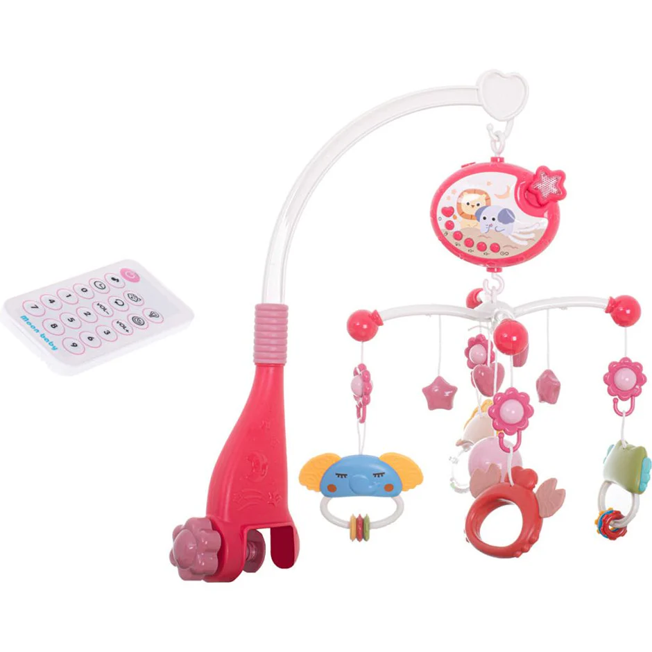 Muziekmobiel voor Baby – 40 Melodieën, Sterrenprojector en Afstandsbediening – Ideaal voor Slaaprust