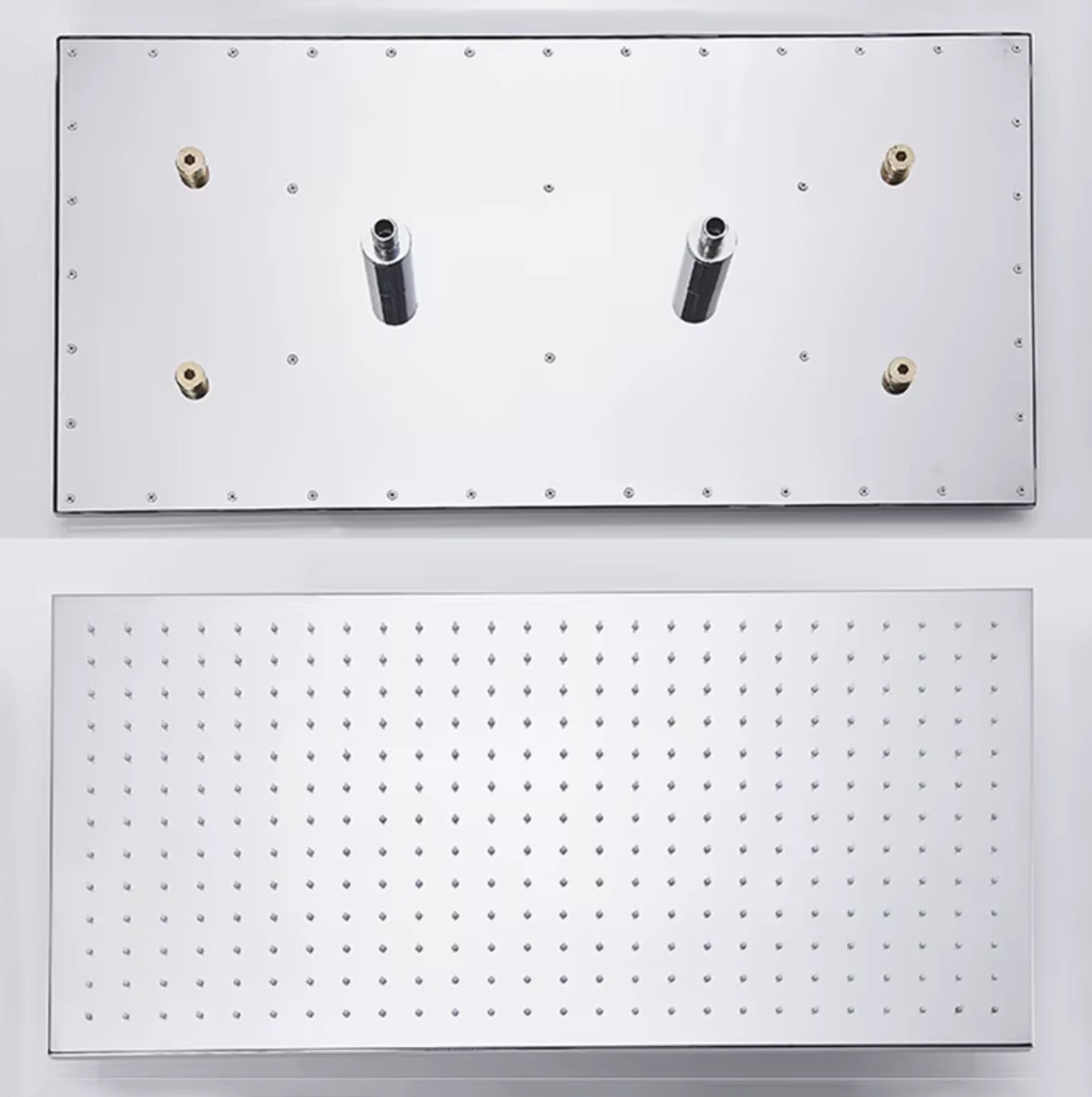 VoordeelPaleis® SmartPulse Plafond Regendouche Plateau Alicante 40x80 cm chroom glans