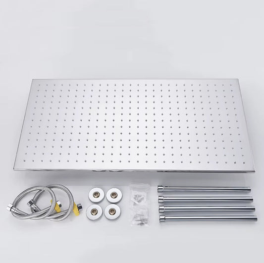 VoordeelPaleis® SmartPulse Plafond Regendouche Plateau Alicante 40x80 cm chroom glans